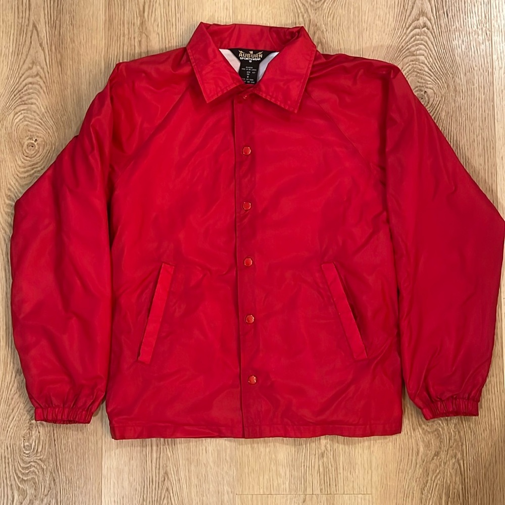 Vintage red lightweight jacket windbreaker size Small